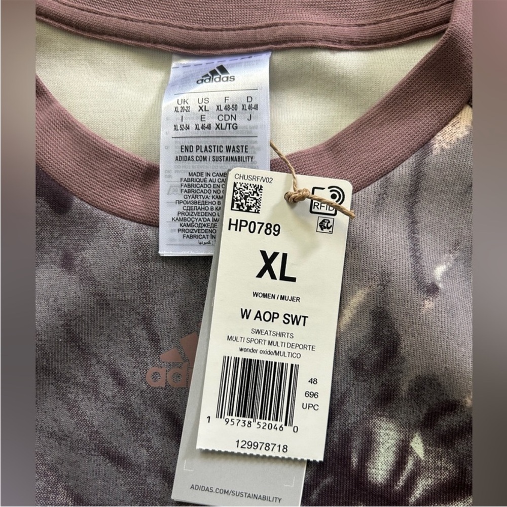Adidas Floral Print Crewneck - Picture 4 of 4
